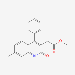 molecular formula C19H17NO3 B2647772 methyl 2-(7-methyl-2-oxo-4-phenyl-4aH-quinolin-3-yl)acetate CAS No. 2034571-62-3