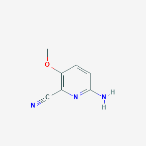 molecular formula C7H7N3O B2647790 6-Amino-3-methoxypicolinonitrile CAS No. 1805563-42-1