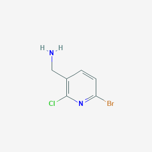 molecular formula C6H6BrClN2 B2647801 (6-Bromo-2-chloropyridin-3-YL)methanamine CAS No. 1060815-70-4