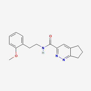 molecular formula C17H19N3O2 B2647883 N-[2-(2-methoxyphenyl)ethyl]-5H,6H,7H-cyclopenta[c]pyridazine-3-carboxamide CAS No. 2415509-93-0
