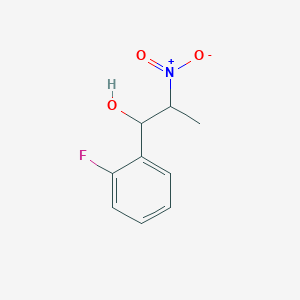 molecular formula C9H10FNO3 B2647920 1-(2-Fluorophenyl)-2-nitropropan-1-ol CAS No. 222025-84-5