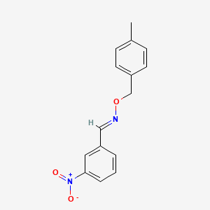 molecular formula C15H14N2O3 B2647925 (E)-[(4-methylphenyl)methoxy][(3-nitrophenyl)methylidene]amine CAS No. 303987-21-5