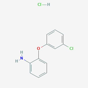 B2648014 [2-(3-Chlorophenoxy)phenyl]amine hydrochloride CAS No. 76838-73-8; 879662-08-5