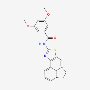 molecular formula C22H18N2O3S B2648073 N-(4,5-dihydroacenaphtho[5,4-d]thiazol-8-yl)-3,5-dimethoxybenzamide CAS No. 361173-50-4