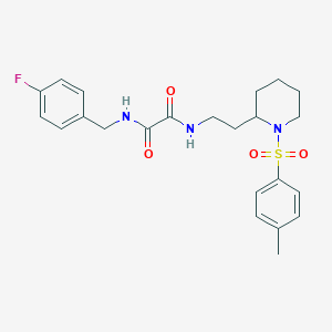 N1-(4-fluorobenzyl)-N2-(2-(1-tosylpiperidin-2-yl)ethyl)oxalamide