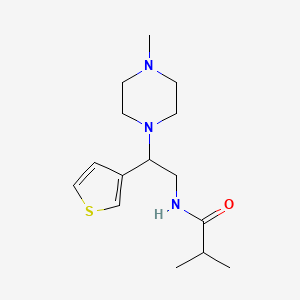 N-(2-(4-methylpiperazin-1-yl)-2-(thiophen-3-yl)ethyl)isobutyramide