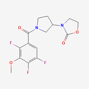 3-(1-(2,4,5-Trifluoro-3-methoxybenzoyl)pyrrolidin-3-yl)oxazolidin-2-one