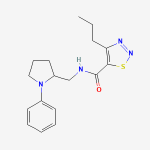 N-((1-phenylpyrrolidin-2-yl)methyl)-4-propyl-1,2,3-thiadiazole-5-carboxamide
