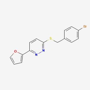 3-[(4-Bromophenyl)methylthio]-6-(2-furanyl)pyridazine
