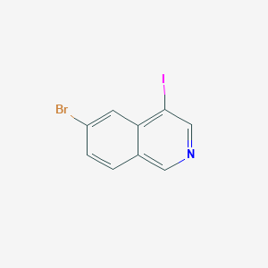 molecular formula C9H5BrIN B2648209 6-Bromo-4-iodoisoquinoline CAS No. 2013582-46-0
