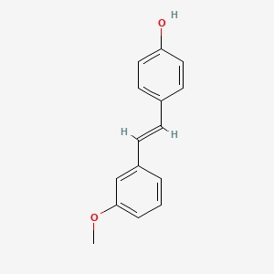 molecular formula C15H14O2 B2648226 4-[(E)-2-(3-methoxyphenyl)vinyl]phenol CAS No. 128294-46-2