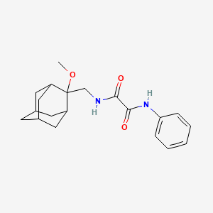 molecular formula C20H26N2O3 B2648249 N-[(2-methoxyadamantan-2-yl)methyl]-N'-phenylethanediamide CAS No. 1797888-38-0
