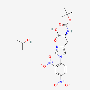 molecular formula C20H27N5O9 B2648264 Boc-His(Dnp)-OH-IPA CAS No. 1260247-63-9; 25024-53-7