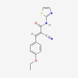 (2E)-2-cyano-3-(4-ethoxyphenyl)-N-(1,3-thiazol-2-yl)prop-2-enamide