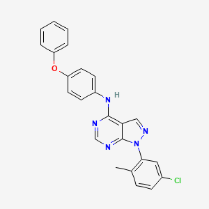 1-(5-chloro-2-methylphenyl)-N-(4-phenoxyphenyl)-1H-pyrazolo[3,4-d]pyrimidin-4-amine