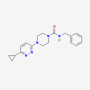 molecular formula C19H23N5O B2648335 N-benzyl-4-(6-cyclopropylpyridazin-3-yl)piperazine-1-carboxamide CAS No. 2034428-24-3
