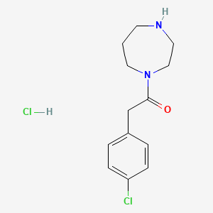 2-(4-Chlorophenyl)-1-(1,4-diazepan-1-yl)ethan-1-one hydrochloride