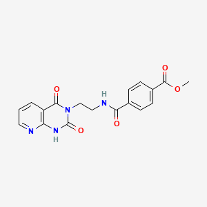 methyl 4-((2-(2,4-dioxo-1,2-dihydropyrido[2,3-d]pyrimidin-3(4H)-yl)ethyl)carbamoyl)benzoate