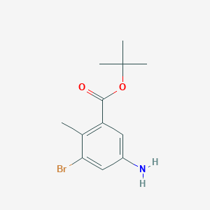 tert-Butyl 5-amino-3-bromo-2-methylbenzoate