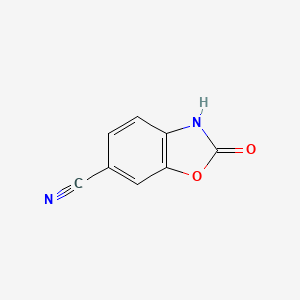 molecular formula C8H4N2O2 B2648365 2-Oxo-2,3-dihydro-benzoxazole-6-carbonitrile CAS No. 98556-62-8