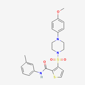 3-{[4-(4-methoxyphenyl)piperazin-1-yl]sulfonyl}-N-(3-methylphenyl)thiophene-2-carboxamide