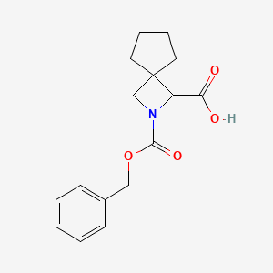 2-Phenylmethoxycarbonyl-2-azaspiro[3.4]octane-3-carboxylic acid