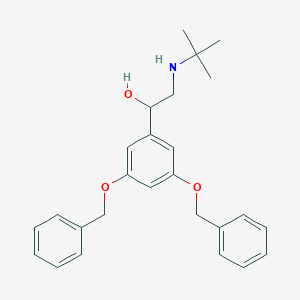 molecular formula C26H31NO3 B026484 Terbutaline 3,5-Dibenzyl Ether CAS No. 28924-25-6