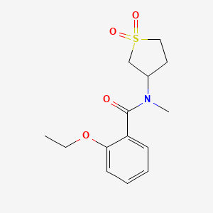 molecular formula C14H19NO4S B2648423 N-(1,1-dioxo-1lambda6-thiolan-3-yl)-2-ethoxy-N-methylbenzamide CAS No. 898413-25-7