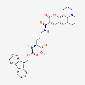 molecular formula C36H35N3O7 B2648447 Fmoc-L-Orn(C343)-OH CAS No. 1217351-18-2
