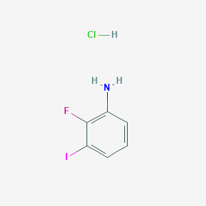 molecular formula C6H6ClFIN B2648587 2-Fluoro-3-iodoaniline hydrochloride CAS No. 2361644-01-9