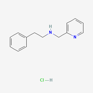 molecular formula C14H17ClN2 B2648592 N-(2-Phenylethyl)-N-(pyridin-2-ylmethyl)amine hydrochloride CAS No. 6389-59-9