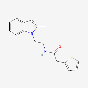 molecular formula C17H18N2OS B2648594 N-[2-(2-methyl-1H-indol-1-yl)ethyl]-2-(thiophen-2-yl)acetamide CAS No. 851410-87-2