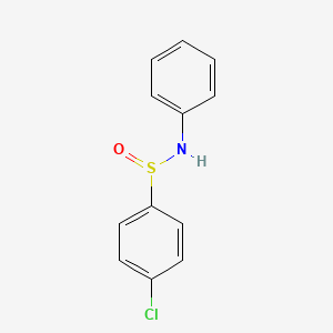 molecular formula C12H10ClNOS B2648669 4-Chloro-N-phenylbenzene-1-sulfinamide CAS No. 14934-01-1