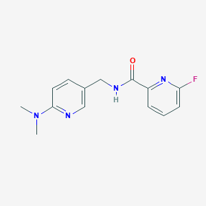 molecular formula C14H15FN4O B2648797 N-{[6-(dimethylamino)pyridin-3-yl]methyl}-6-fluoropyridine-2-carboxamide CAS No. 1445107-52-7
