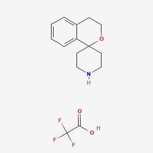 molecular formula C15H18F3NO3 B2648799 Spiro[isochroman-1,4'-piperidine] 2,2,2-trifluoroacetate CAS No. 1914148-51-8