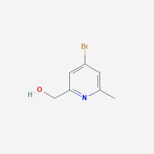 molecular formula C7H8BrNO B2648823 (4-Bromo-6-methylpyridin-2-YL)methanol CAS No. 448906-60-3
