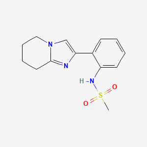 molecular formula C14H17N3O2S B2648824 N-(2-(5,6,7,8-tetrahydroimidazo[1,2-a]pyridin-2-yl)phenyl)methanesulfonamide CAS No. 2034568-31-3