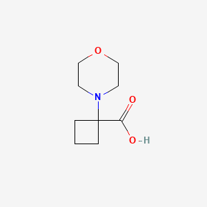 molecular formula C9H15NO3 B2648845 1-(Morpholin-4-yl)cyclobutane-1-carboxylic acid CAS No. 1250633-44-3