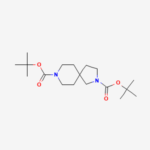 molecular formula C18H32N2O4 B2648847 DI-Tert-butyl 2,8-diazaspiro[4.5]decane-2,8-dicarboxylate CAS No. 2102411-24-3