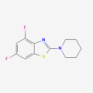 molecular formula C12H12F2N2S B2648877 4,6-Difluoro-2-(piperidin-1-yl)benzo[d]thiazole CAS No. 863001-55-2