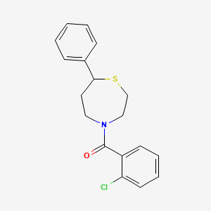 (2-Chlorophenyl)(7-phenyl-1,4-thiazepan-4-yl)methanone