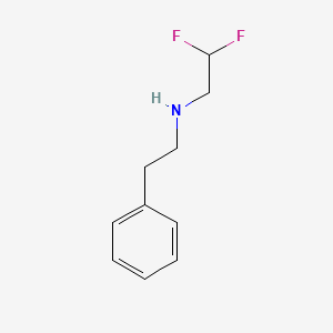 molecular formula C10H13F2N B2648946 (2,2-Difluoroethyl)(2-phenylethyl)amine CAS No. 1183435-36-0