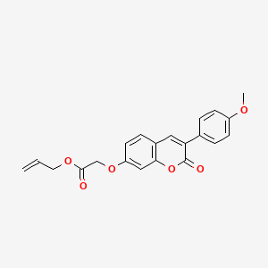 B2648977 Prop-2-enyl 2-[3-(4-methoxyphenyl)-2-oxochromen-7-yl]oxyacetate CAS No. 869080-00-2