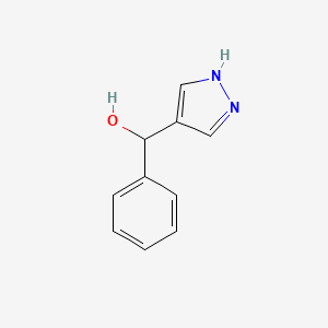 molecular formula C10H10N2O B2648981 phenyl(1H-pyrazol-4-yl)methanol CAS No. 37599-31-8