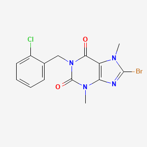 8-bromo-1-(2-chlorobenzyl)-3,7-dimethyl-1H-purine-2,6(3H,7H)-dione