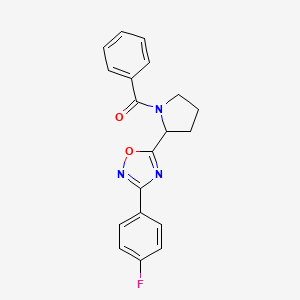 5-(1-Benzoylpyrrolidin-2-yl)-3-(4-fluorophenyl)-1,2,4-oxadiazole
