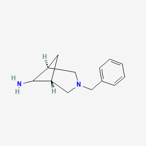 molecular formula C13H18N2 B2649043 exo-(1R,5S,6s)-3-benzyl-3-azabicyclo[3.1.1]heptan-6-amine CAS No. 2068138-12-3