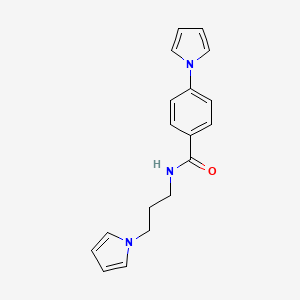 N-(3-(1H-pyrrol-1-yl)propyl)-4-(1H-pyrrol-1-yl)benzamide
