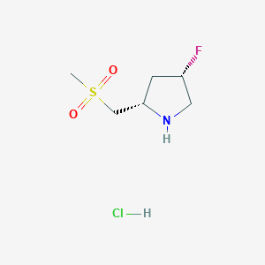 (2S,4S)-4-Fluoro-2-((methylsulfonyl)methyl)pyrrolidine hydrochloride
