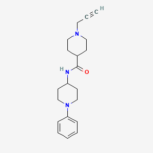 molecular formula C20H27N3O B2649082 N-(1-phenylpiperidin-4-yl)-1-(prop-2-yn-1-yl)piperidine-4-carboxamide CAS No. 1311712-27-2